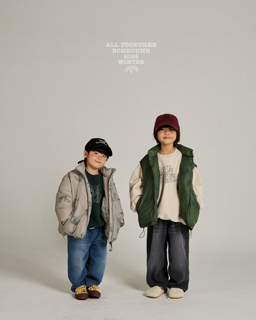 [BONEOUNE] Mono Tiger Duck Down Jacket_Warm Beige