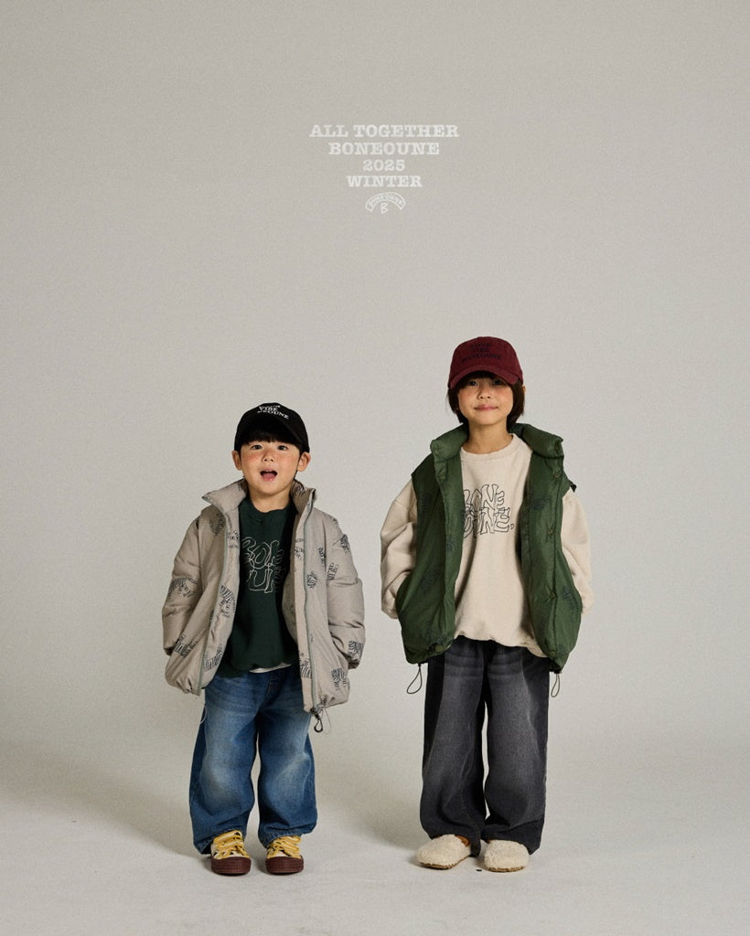 [BONEOUNE] Mono Tiger Duck Down Jacket_Warm Beige