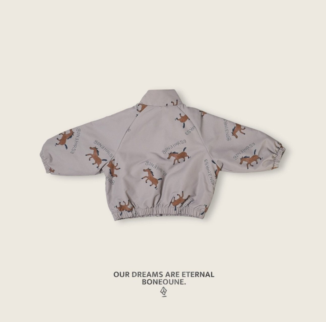 [BONEOUNE] Autumn Horse Raglan Jacket_2colors