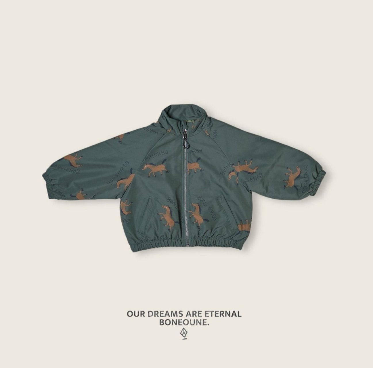 [BONEOUNE] Autumn Horse Raglan Jacket_2colors