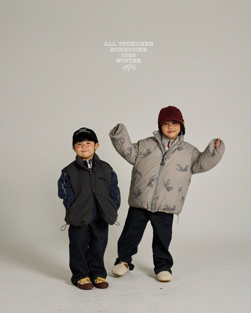 [BONEOUNE] Mono Tiger Duck Down Jacket_Warm Beige