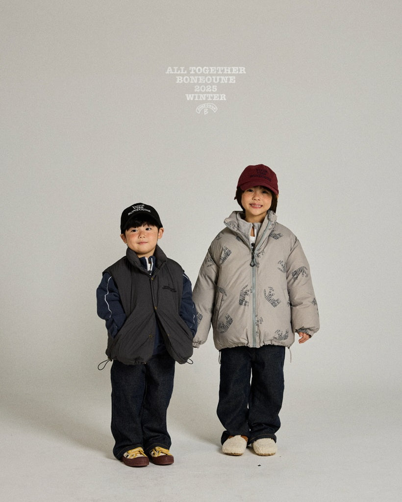 [BONEOUNE] Mono Tiger Duck Down Jacket_Warm Beige