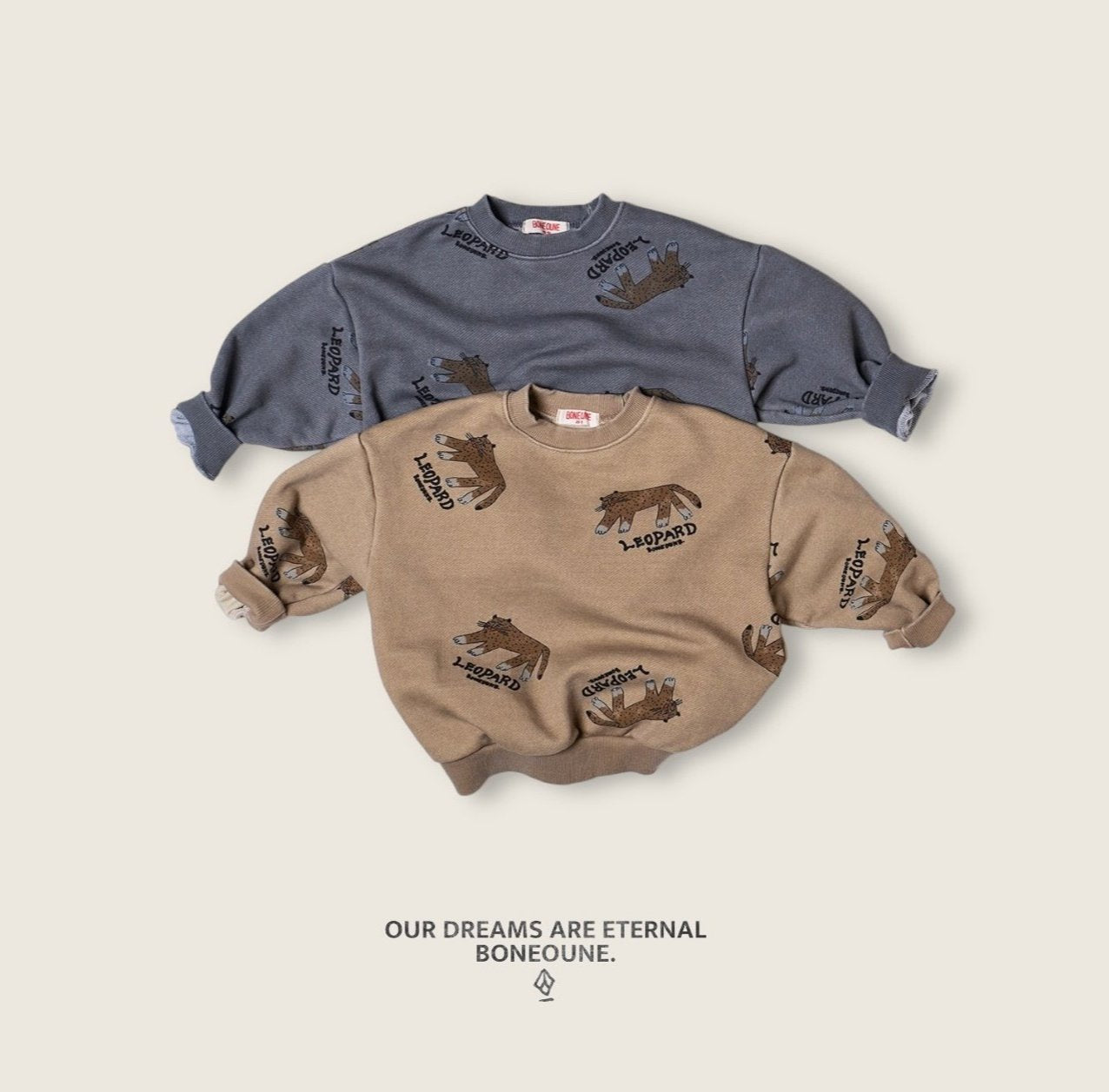 [BONEOUNE] Leopard Sweatshirt_2colors