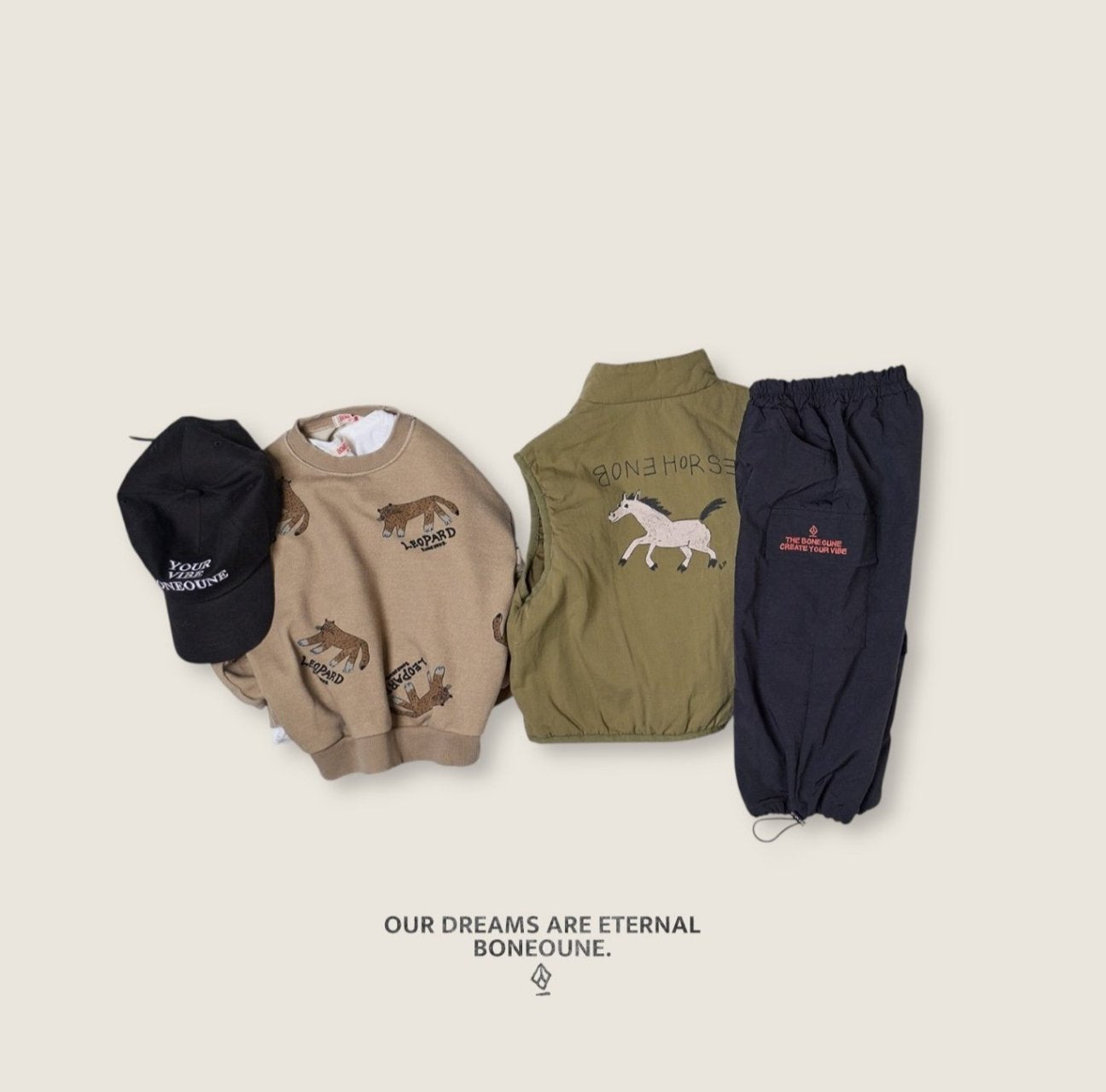 [BONEOUNE] Leopard Sweatshirt_2colors