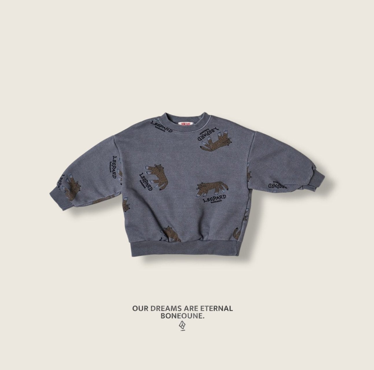 [BONEOUNE] Leopard Sweatshirt_2colors