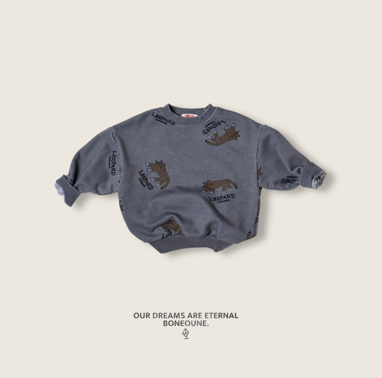[BONEOUNE] Leopard Sweatshirt_2colors
