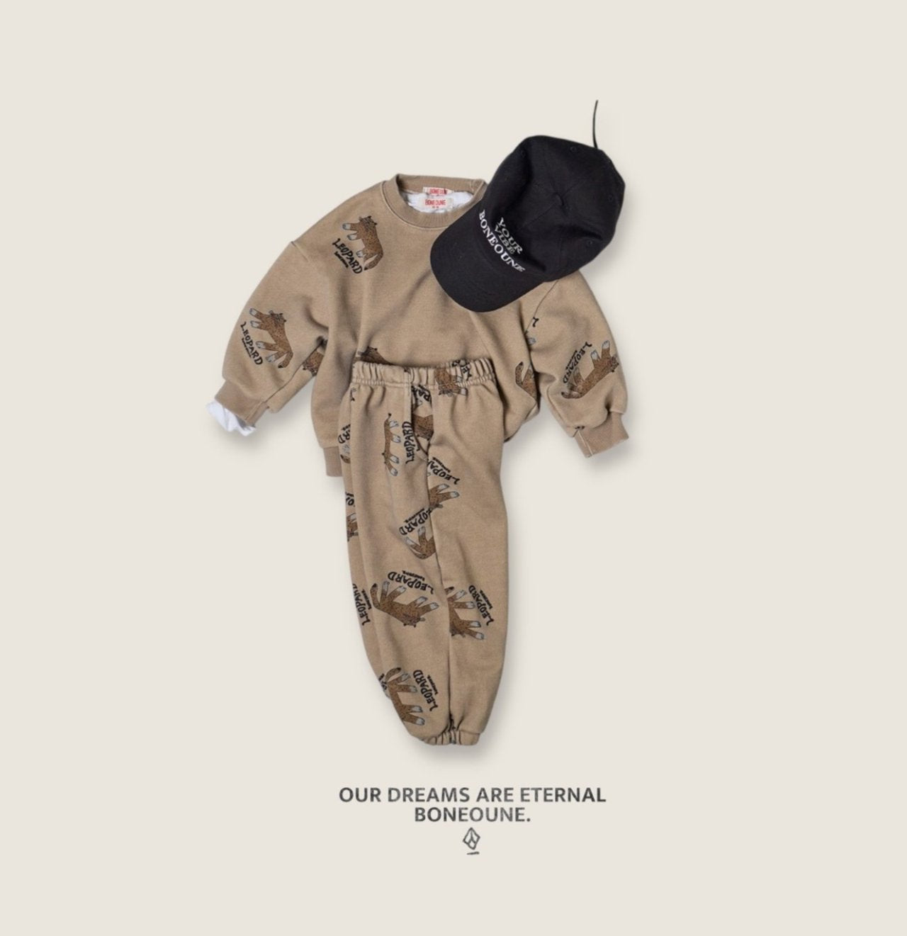 [BONEOUNE] Leopard Sweatshirt_2colors