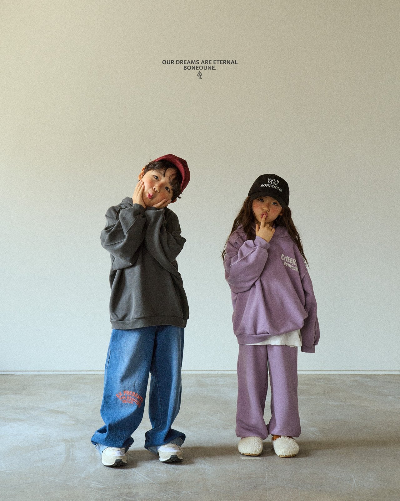 [BONEOUNE] Roll-Up Denim Pants_Denim