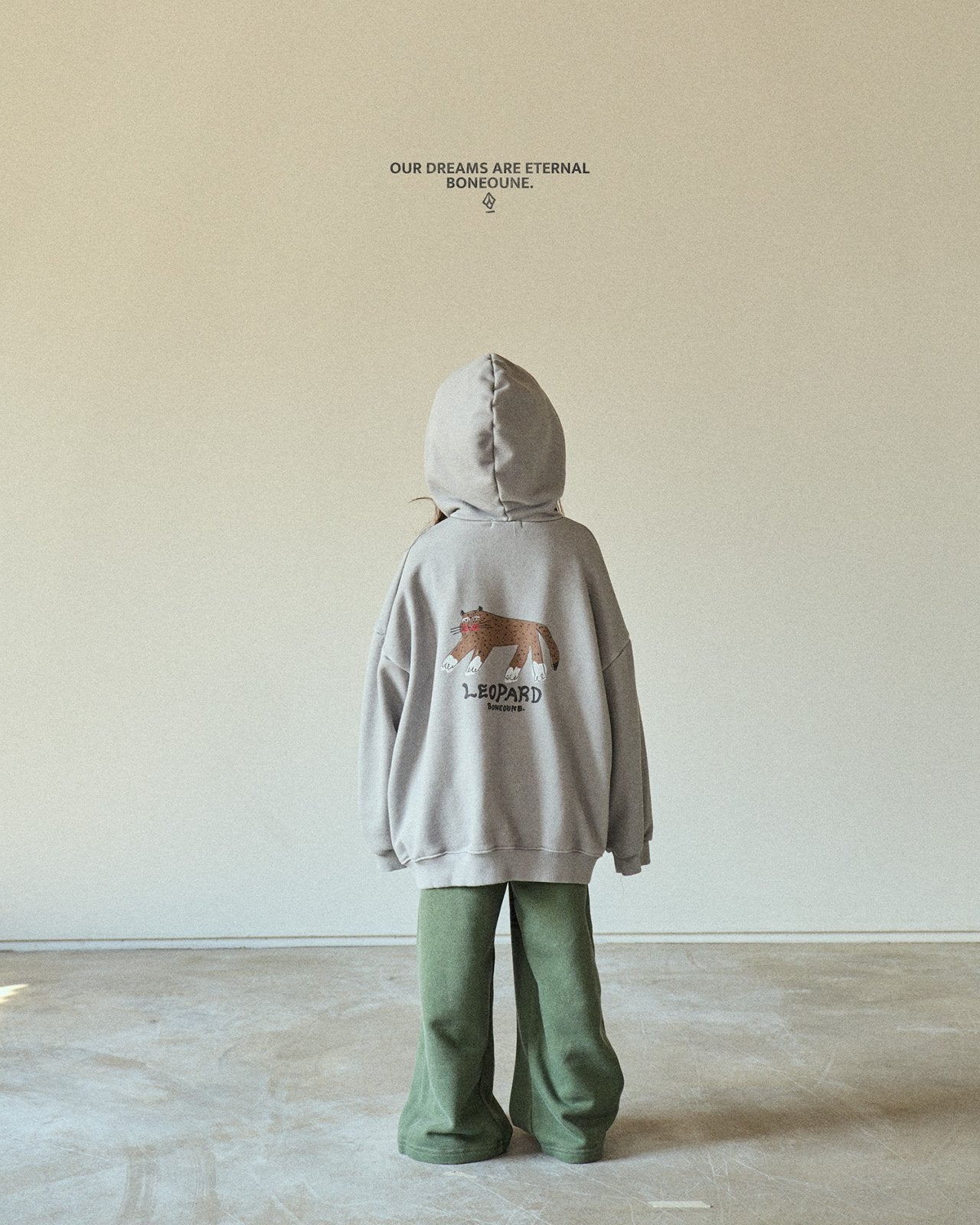 [BONEOUNE] Bone Pigment Hood Zip-Up_2colors