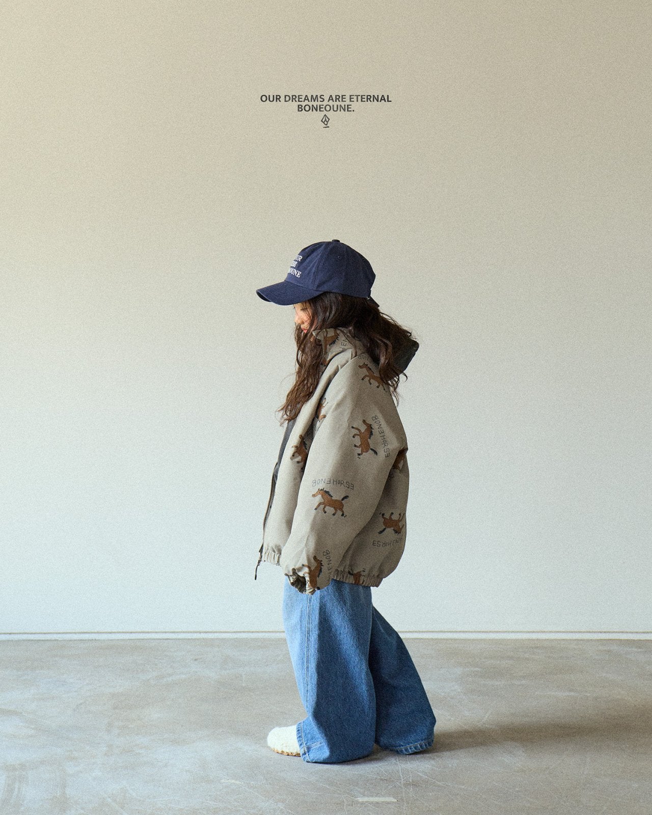 [BONEOUNE] Autumn Horse Raglan Jacket_2colors