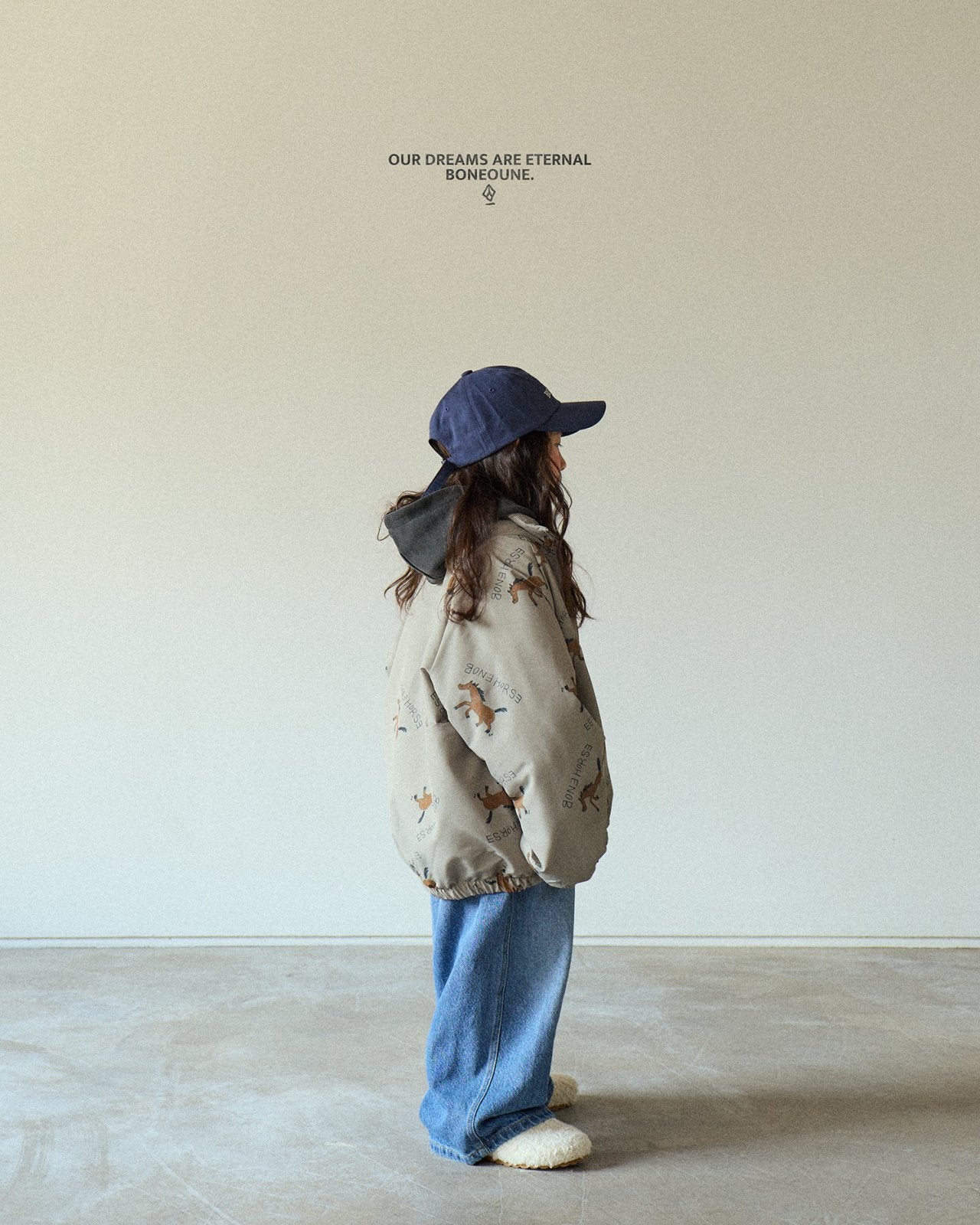 [BONEOUNE] Autumn Horse Raglan Jacket_2colors
