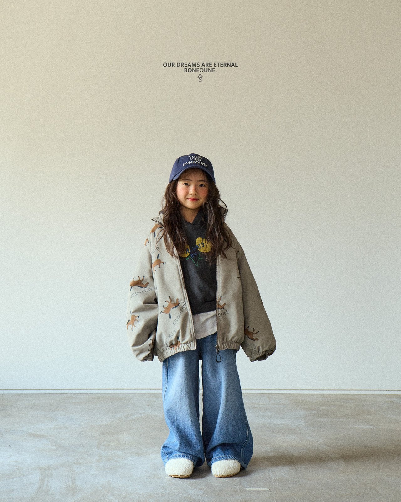 [BONEOUNE] Autumn Horse Raglan Jacket_2colors