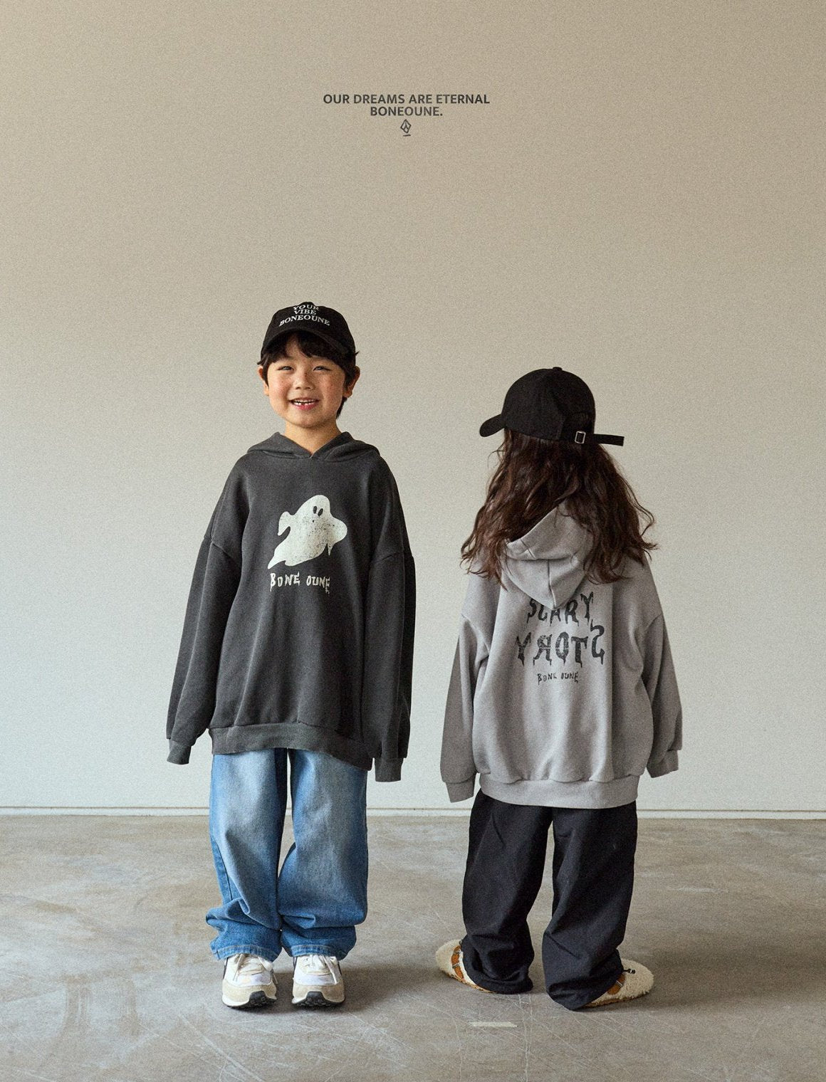[BONEOUNE] Scary Pigment Hoodie_2colors