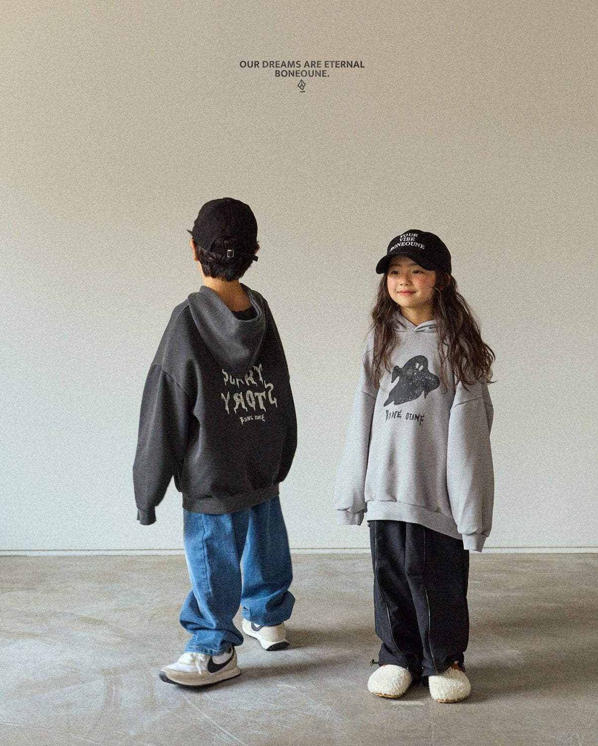 [BONEOUNE] Scary Pigment Hoodie_2colors