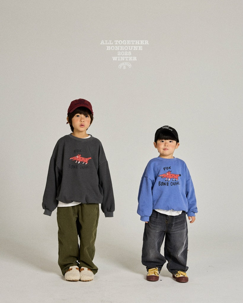 [BONEOUNE] Fox Pigment Sweatshirt_2colors
