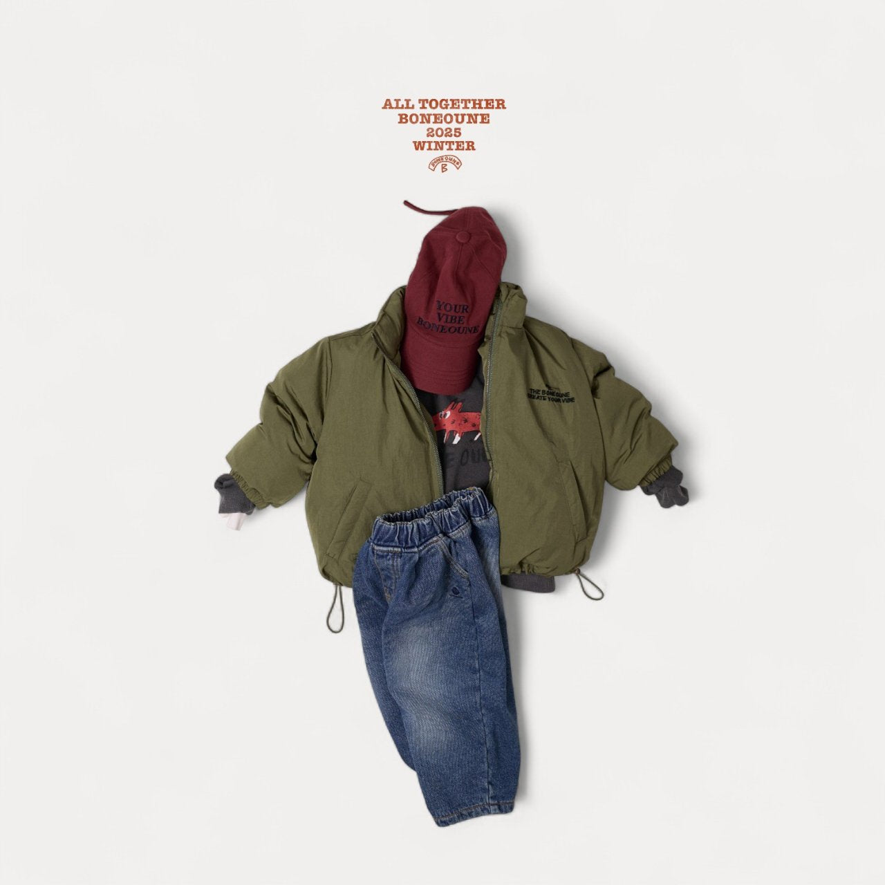 [BONEOUNE] Fox Pigment Sweatshirt_2colors