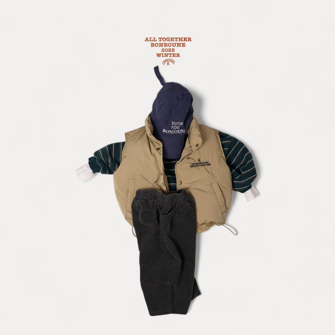 [BONEOUNE] Your Duck Down Vest_3colors