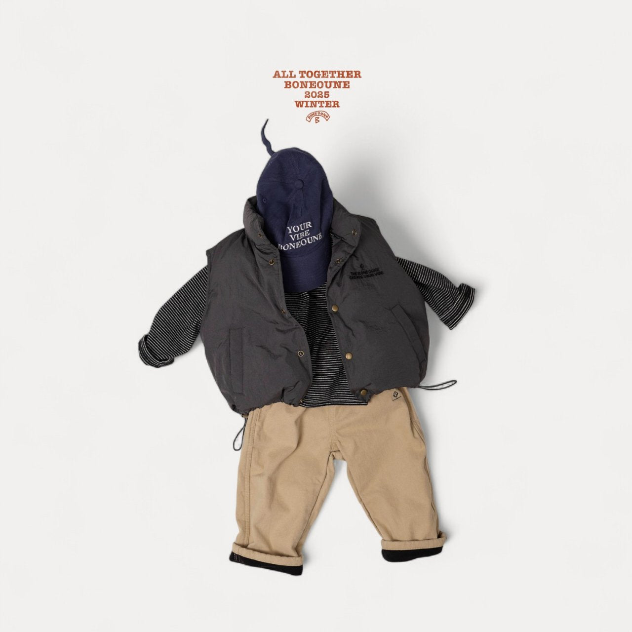 [BONEOUNE] Your Duck Down Vest_3colors