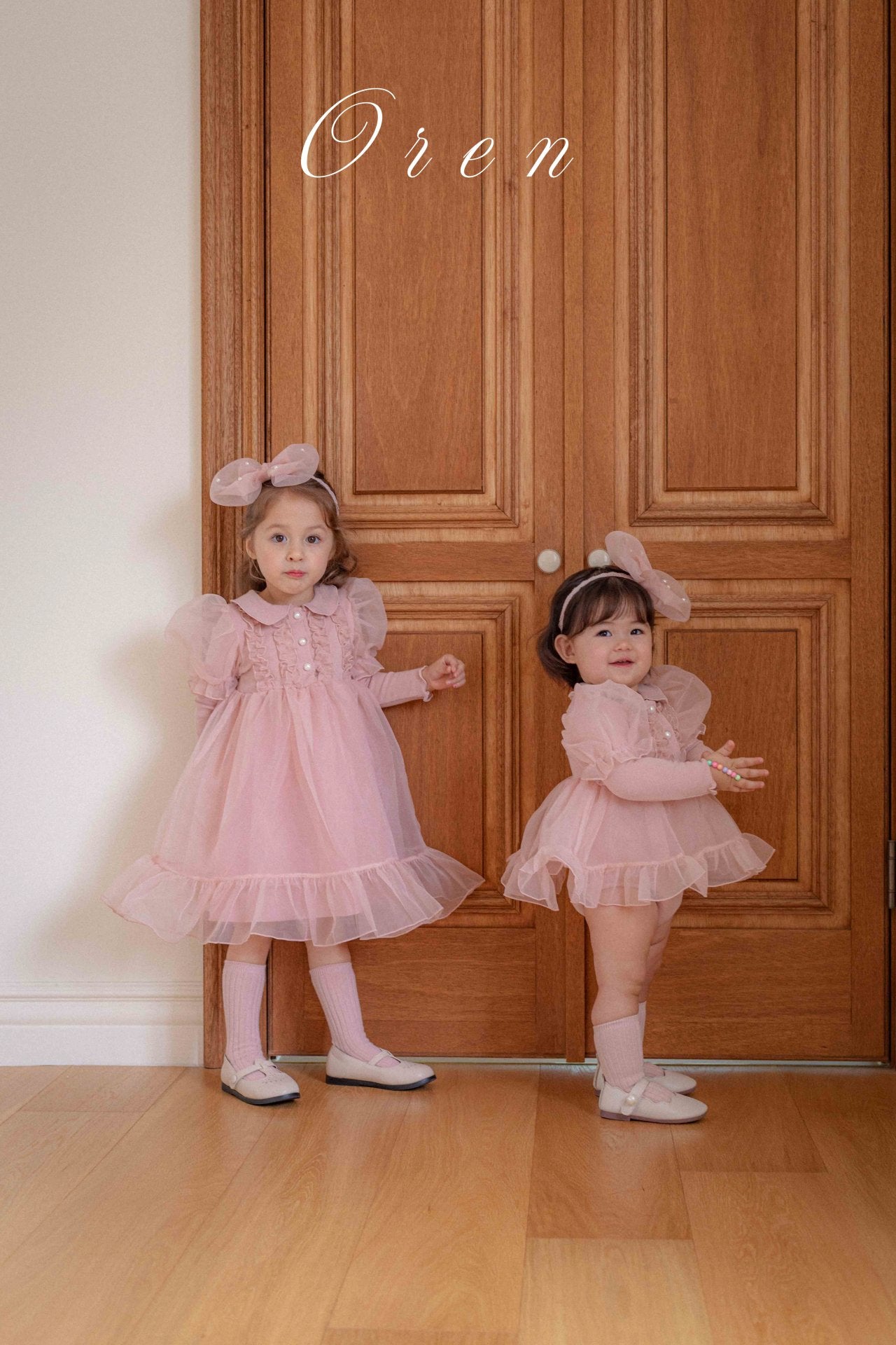 [OREN] (BEBE)Eloise Organza Romper_2colors