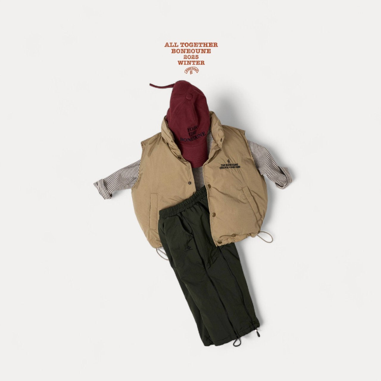 [BONEOUNE] Your Duck Down Vest_3colors