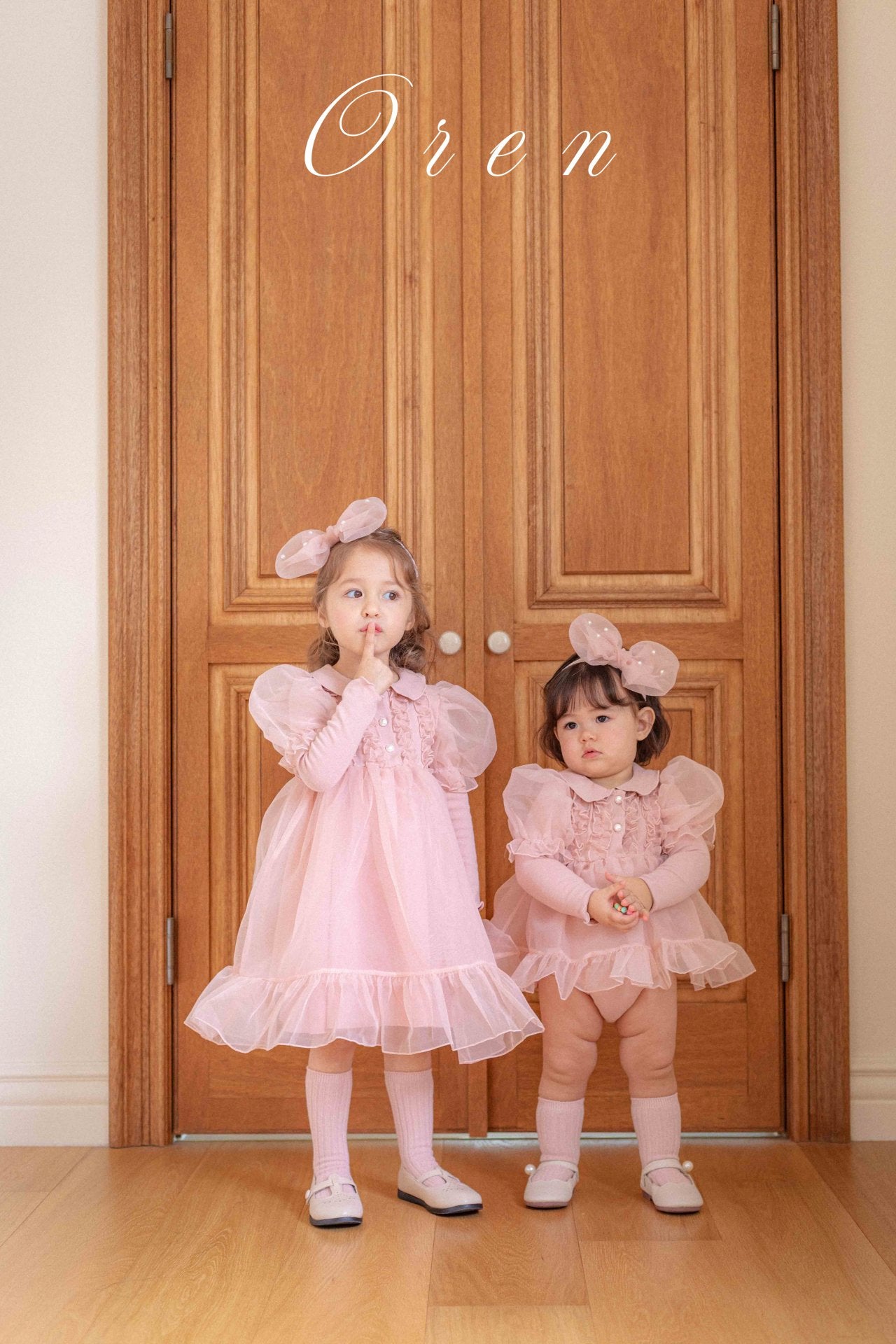 [OREN] (BEBE)Eloise Organza Romper_2colors