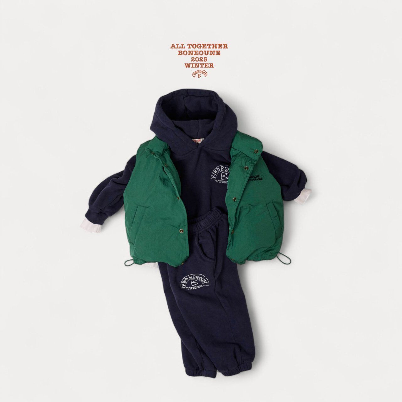 [BONEOUNE] Your Duck Down Vest_3colors