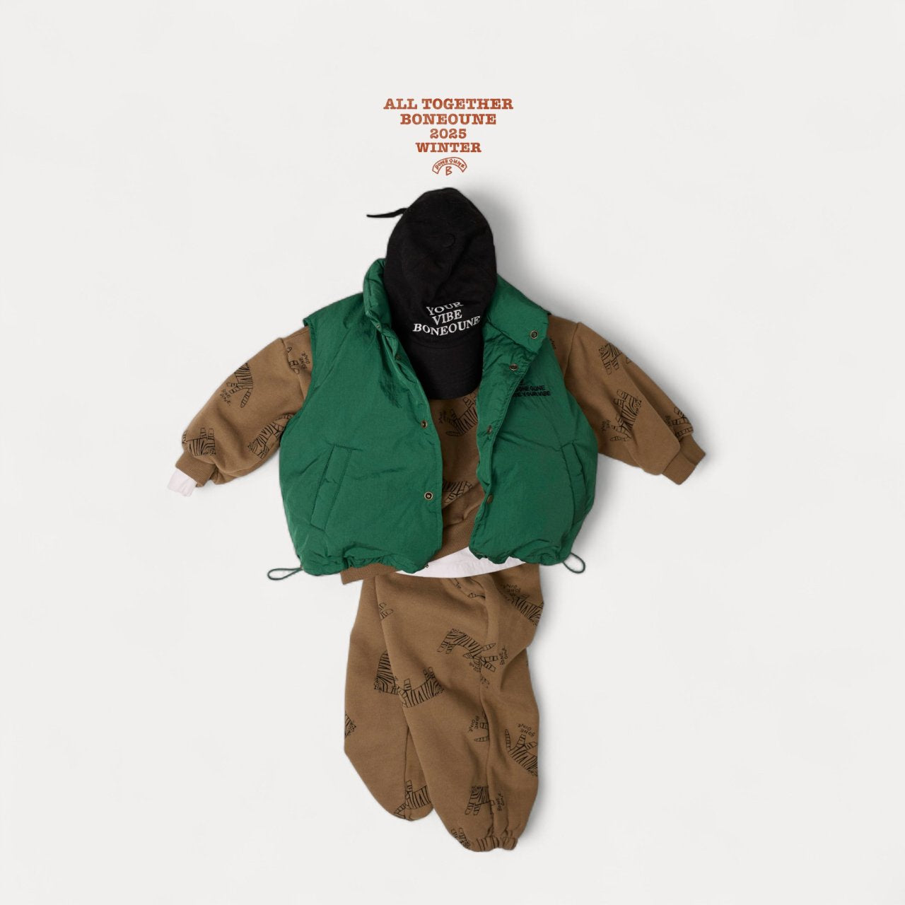 [BONEOUNE] Your Duck Down Vest_3colors