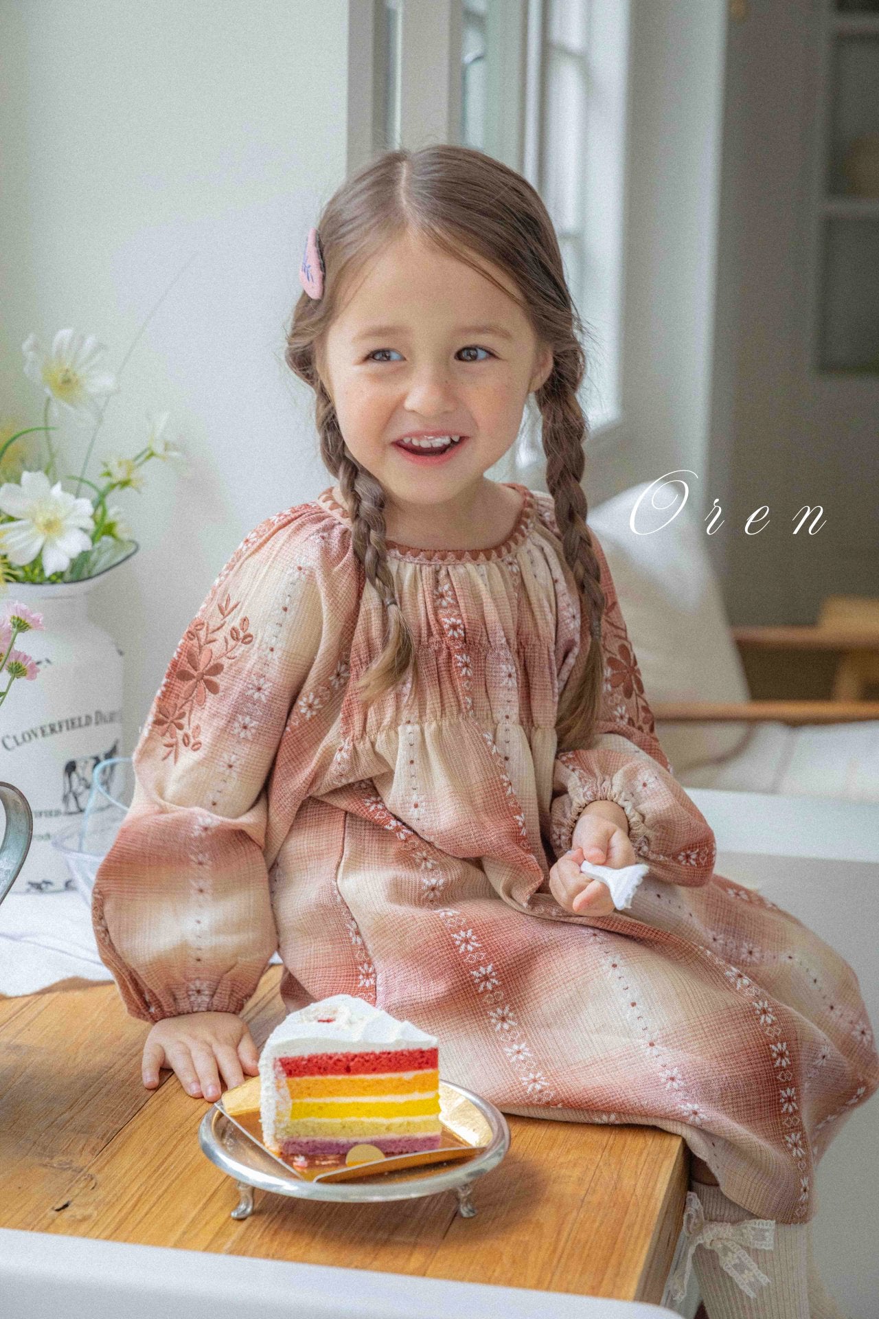 [OREN] (KIDS)Autumn Mellow Check Dress_2colors