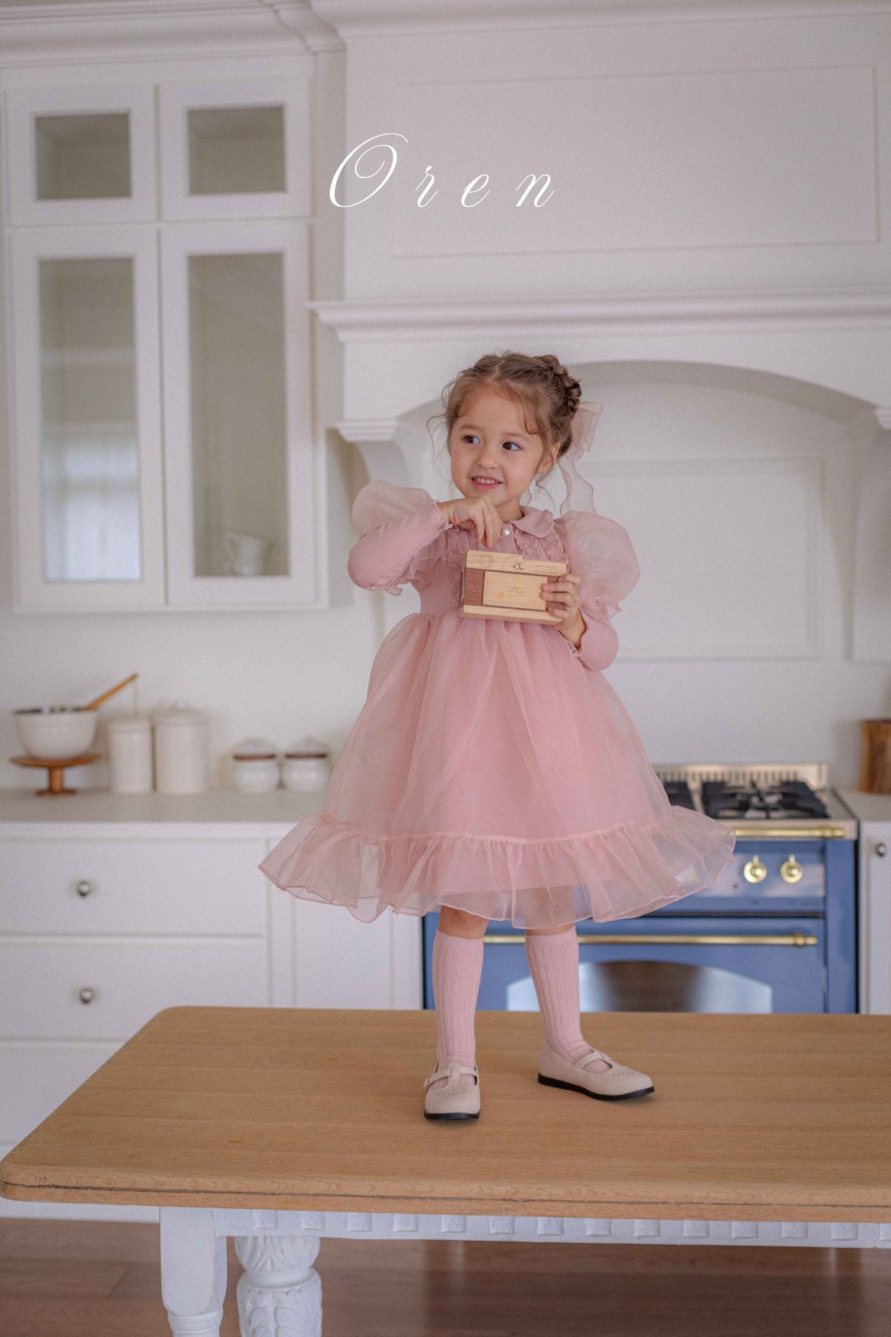[OREN] (KIDS)Eloise Organza Dress_2colors