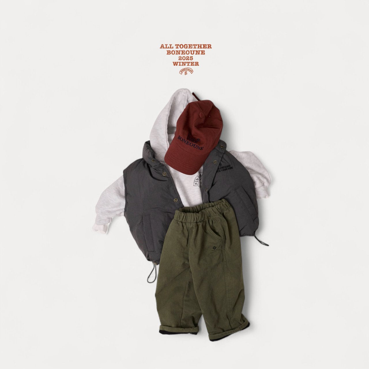 [BONEOUNE] Your Duck Down Vest_3colors