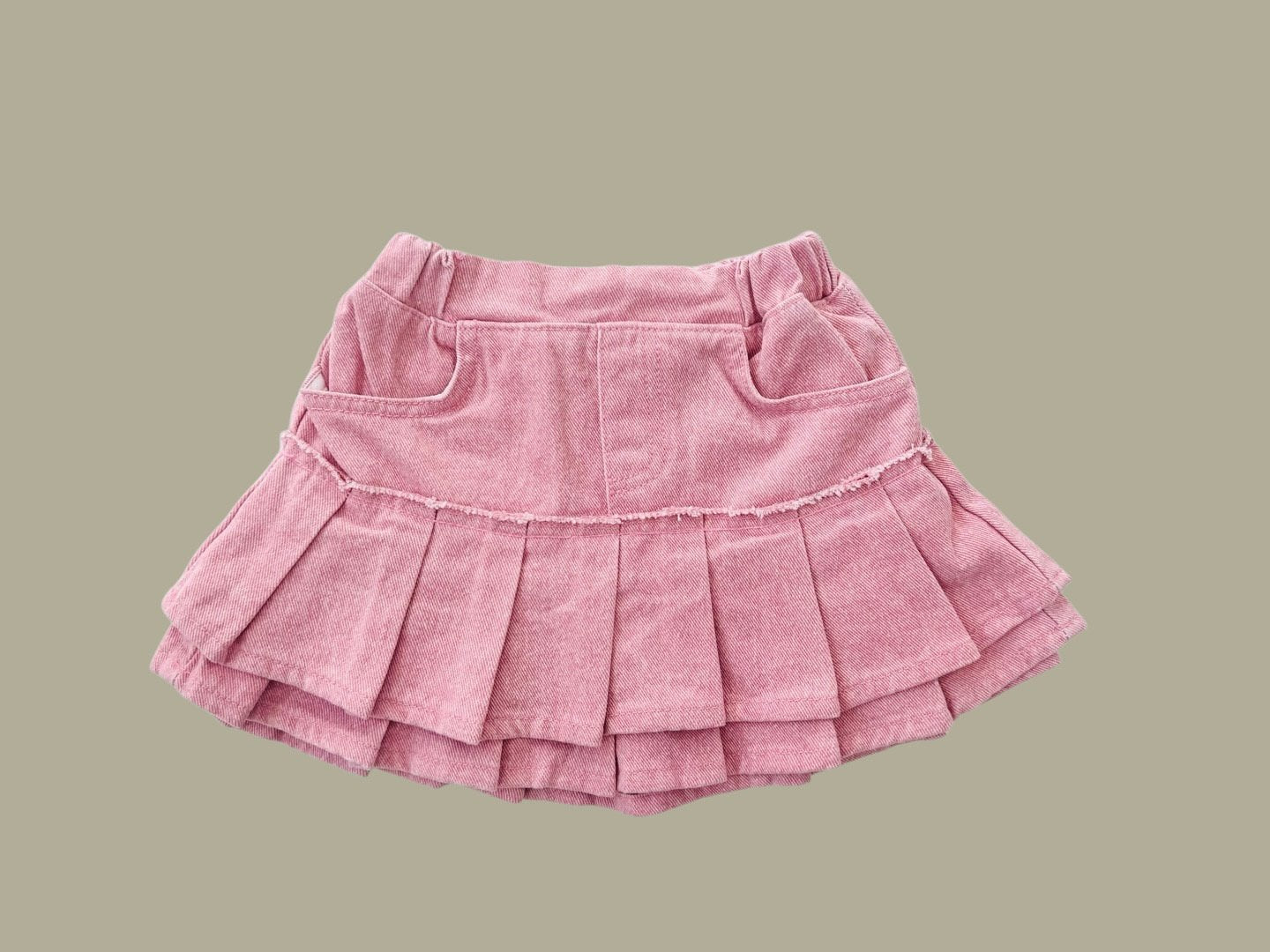 [DOREDORE] Double Pleats Skort_Pink