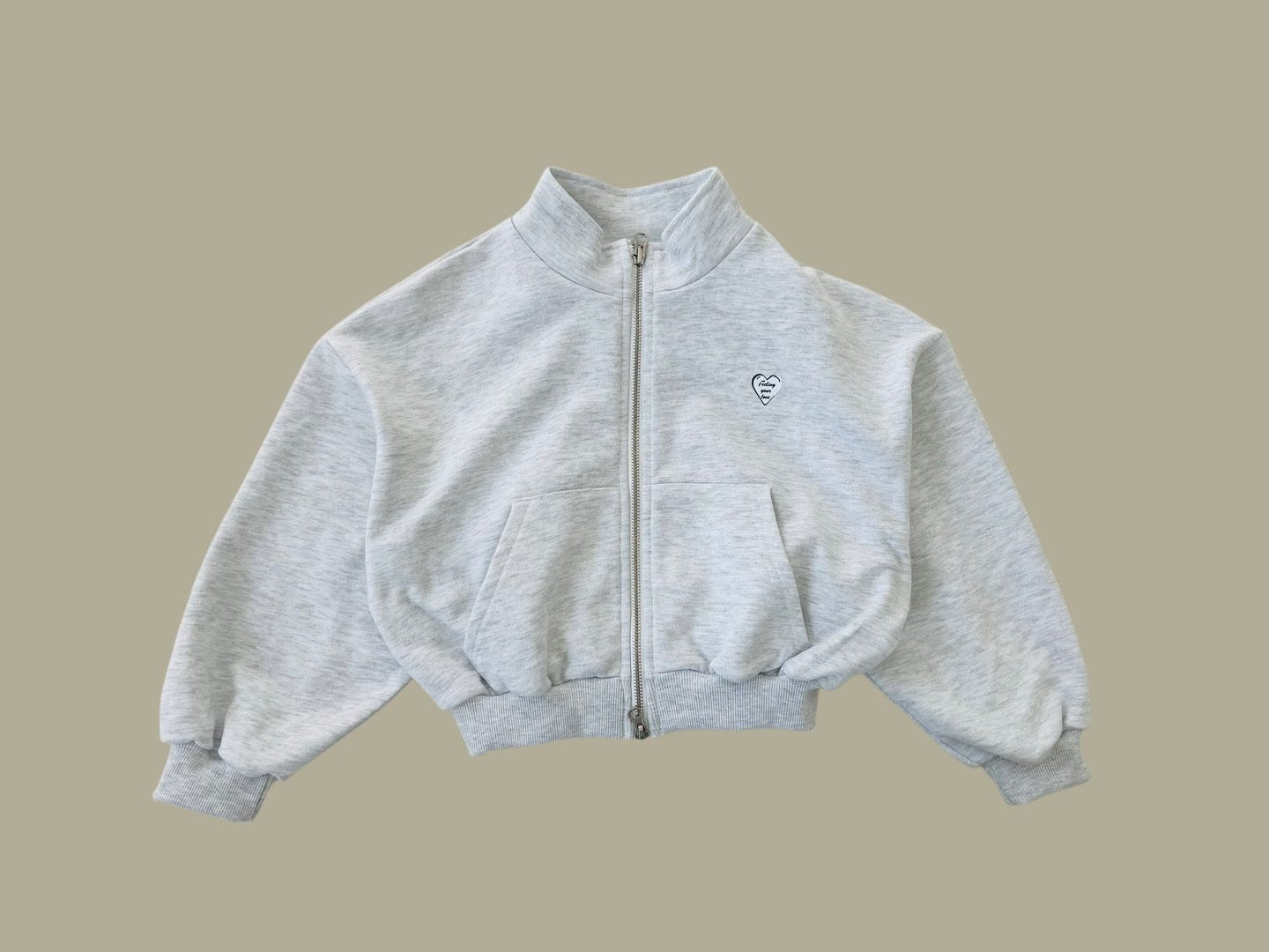 [DOREDORE] Heart Two way Zip-up_2colors