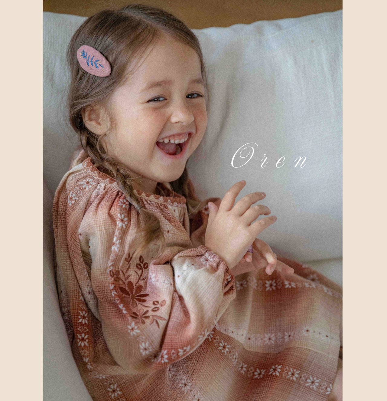 [OREN] (KIDS)Autumn Mellow Check Dress_2colors