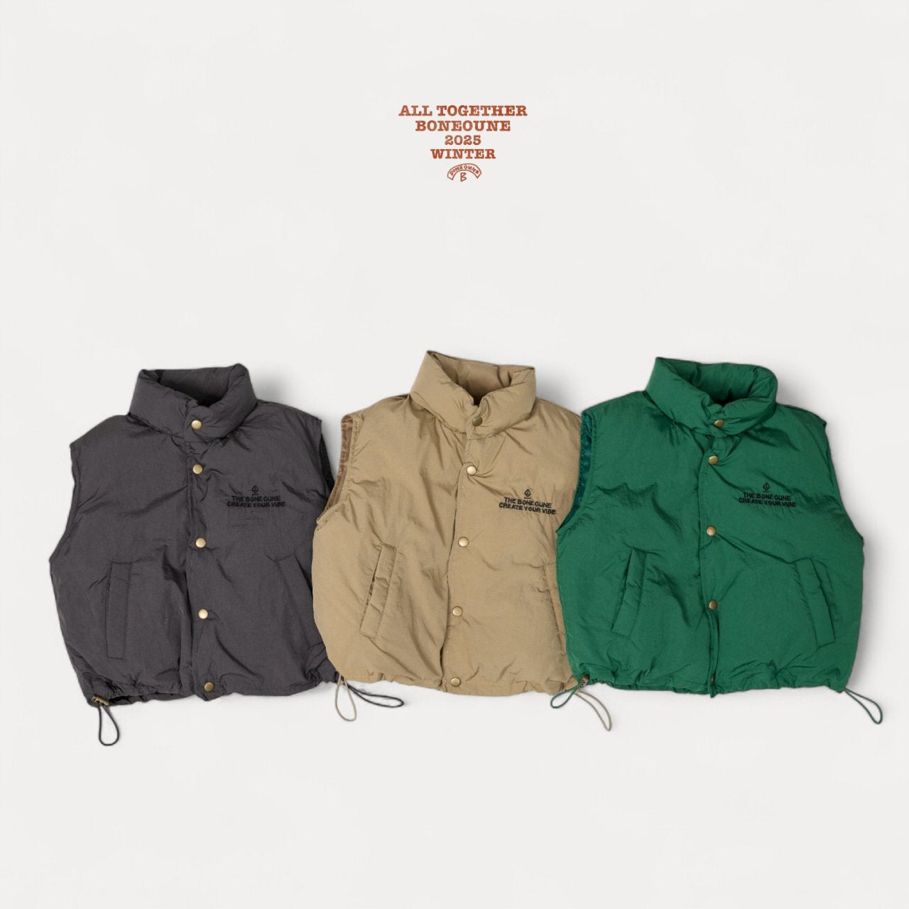 [BONEOUNE] Your Duck Down Vest_3colors