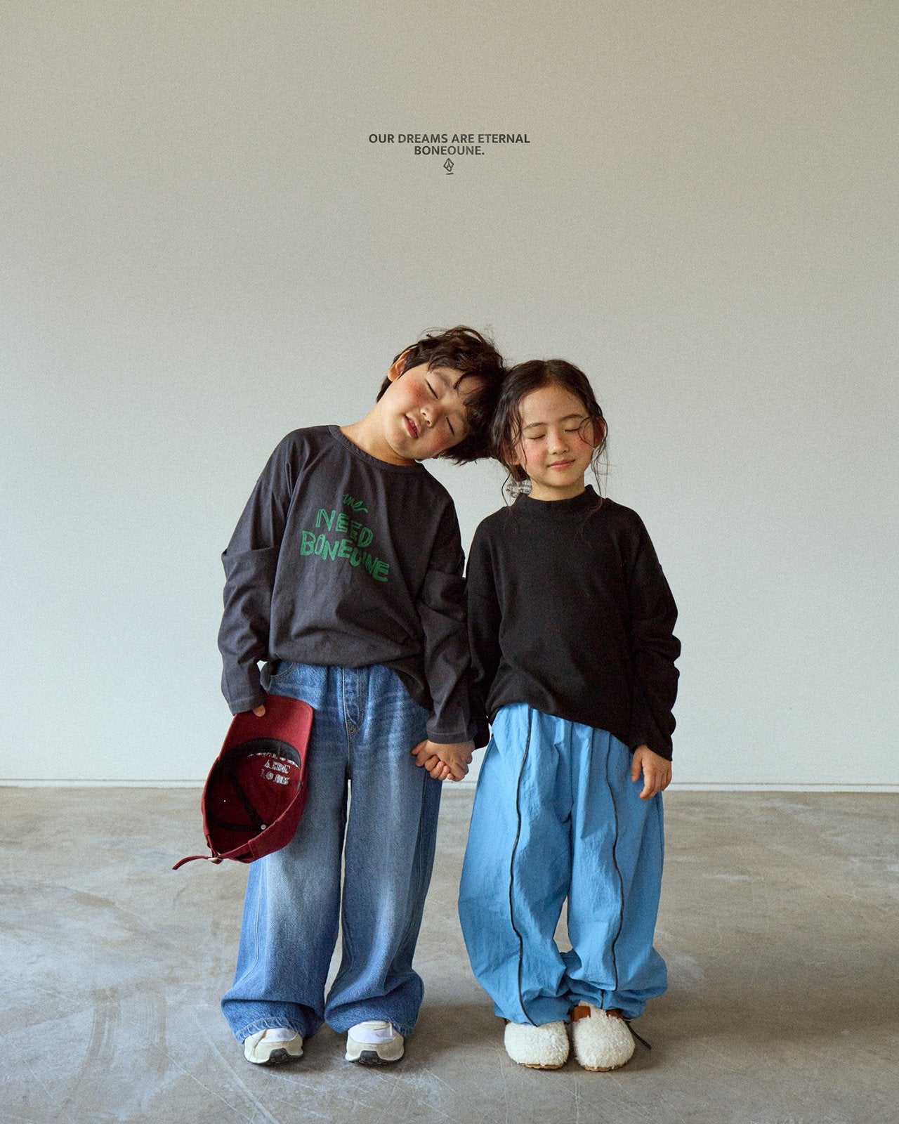 [BONEOUNE] Needbone Single T-shirt_2colors