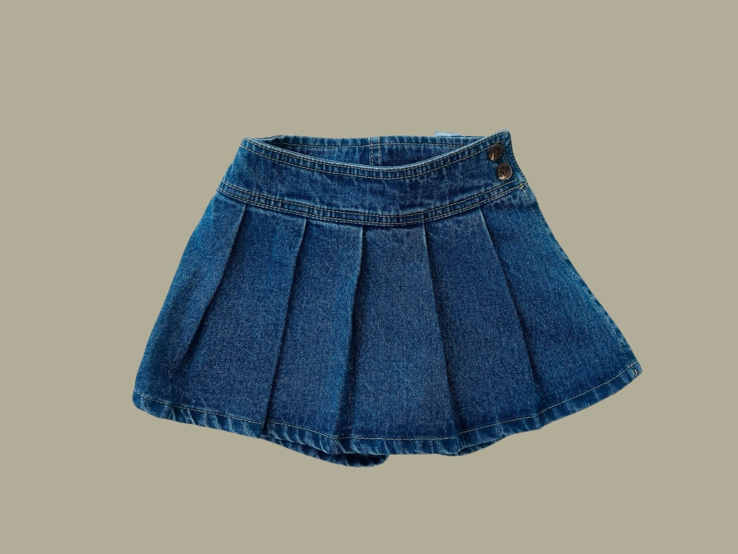 [DOREDORE] Denim Wrap Skort_Denim