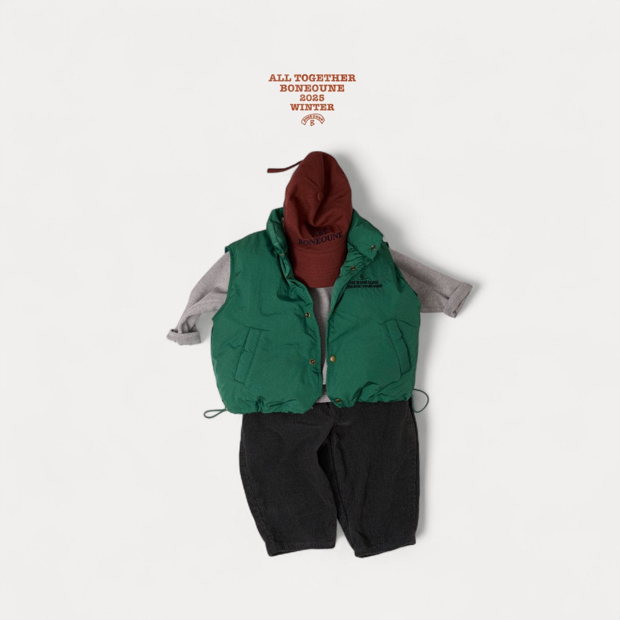 [BONEOUNE] Your Duck Down Vest_3colors