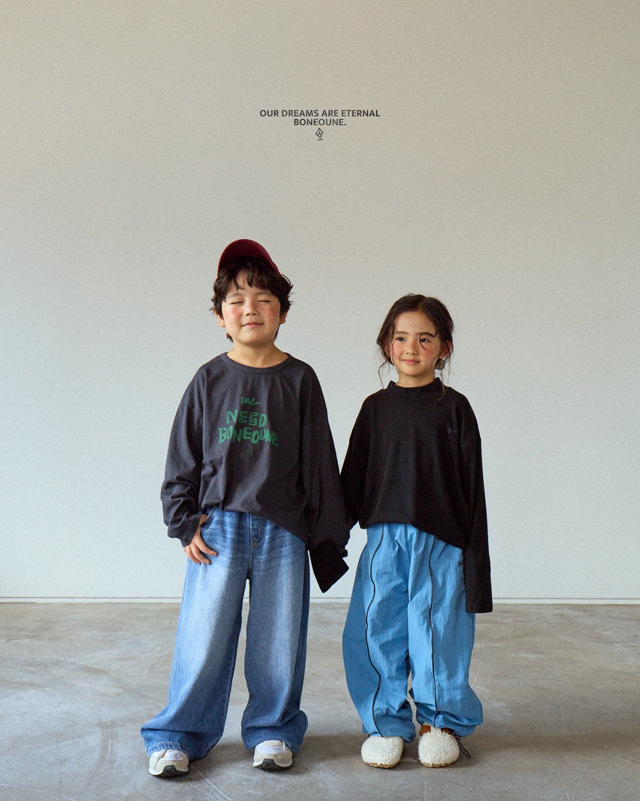 [BONEOUNE] Needbone Single T-shirt_2colors