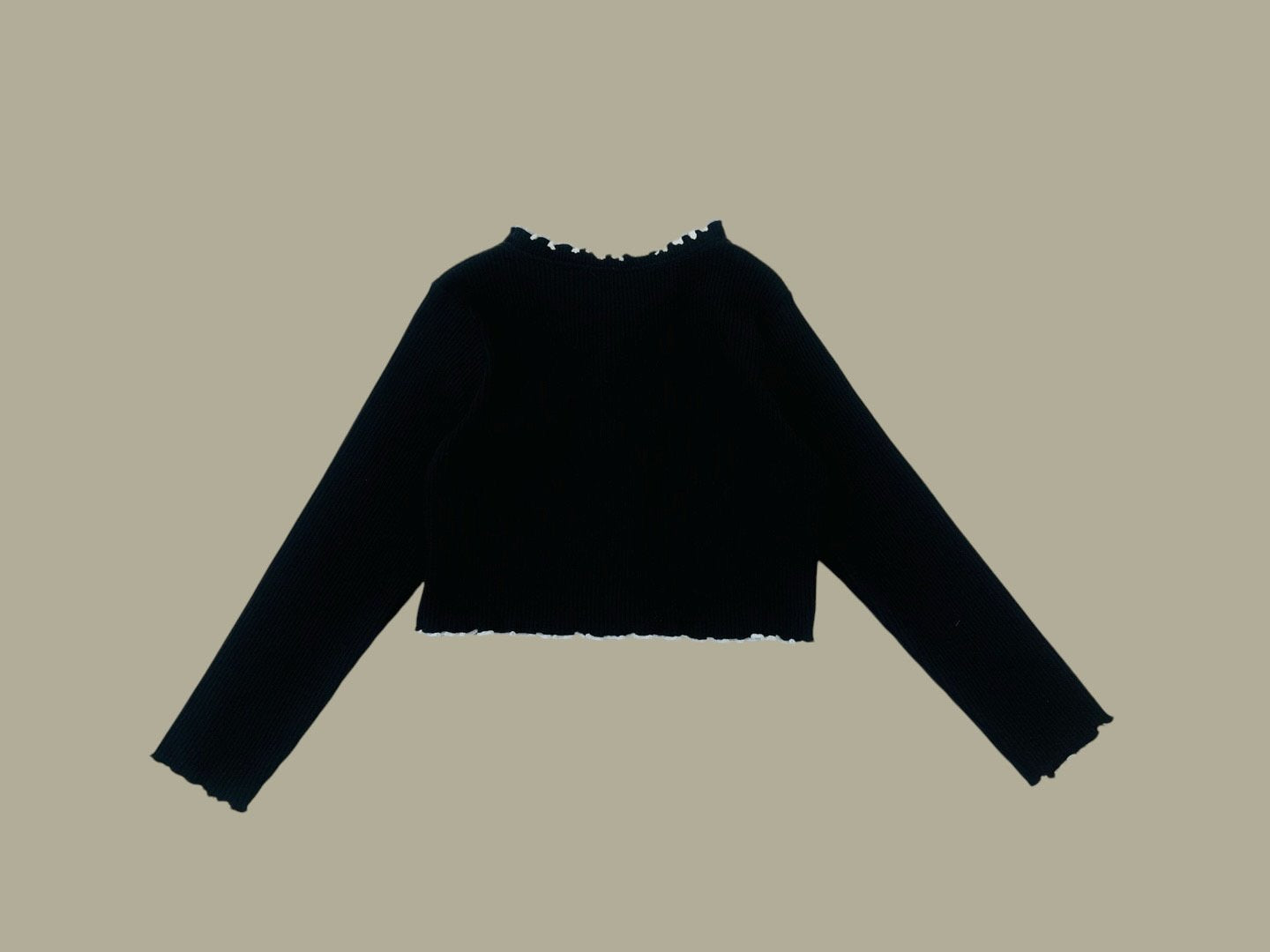 [DOREDORE] Corsage Rib Cardigan_2colors