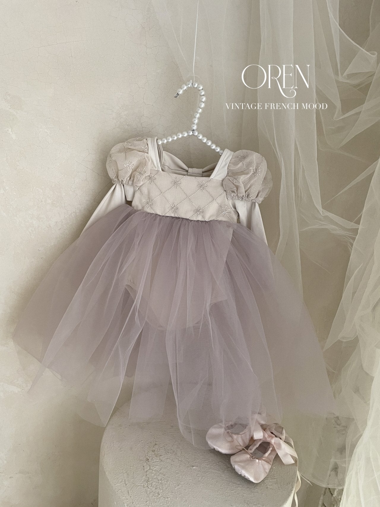 [OREN] Bella Long Tutu Ballet Dress(KIDS)_Purple