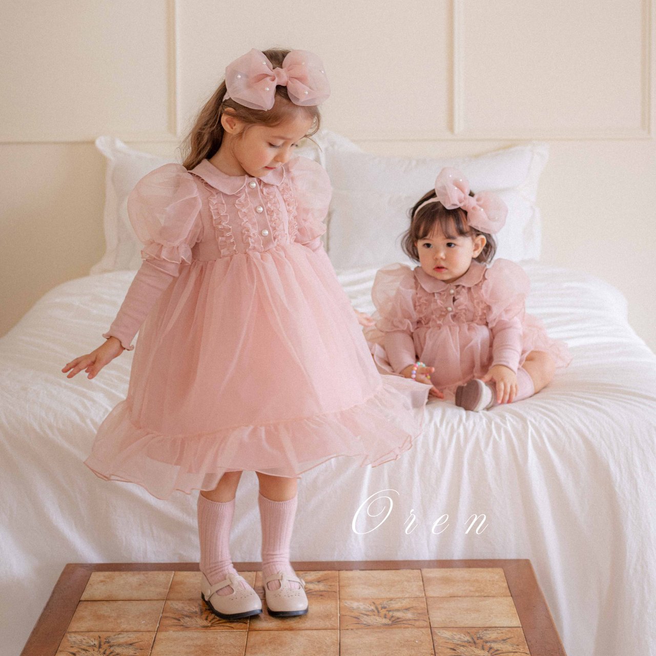 [OREN] (KIDS)Eloise Organza Dress_2colors
