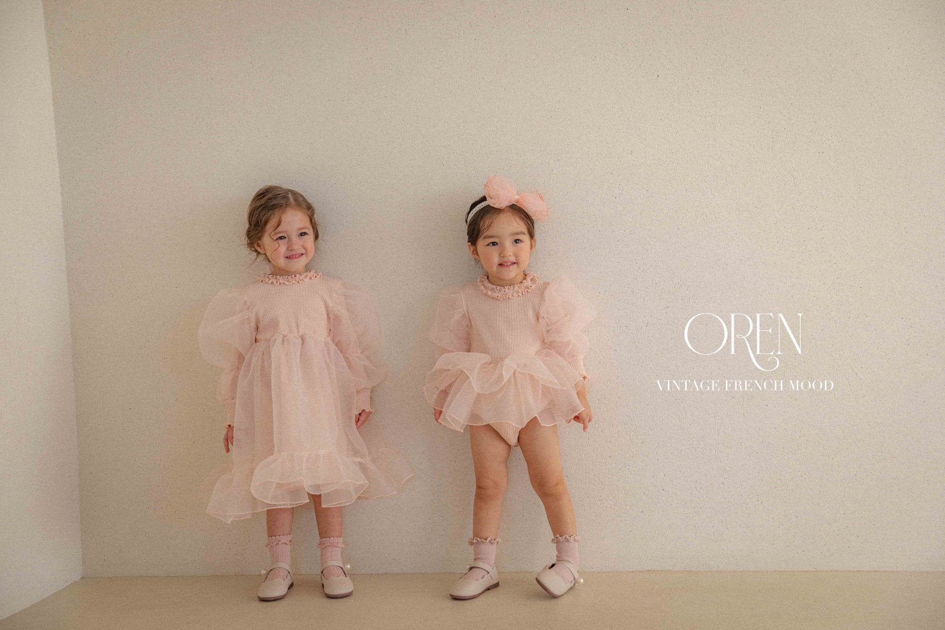 [OREN] Belluca Organza Dress(KIDS)_Pink