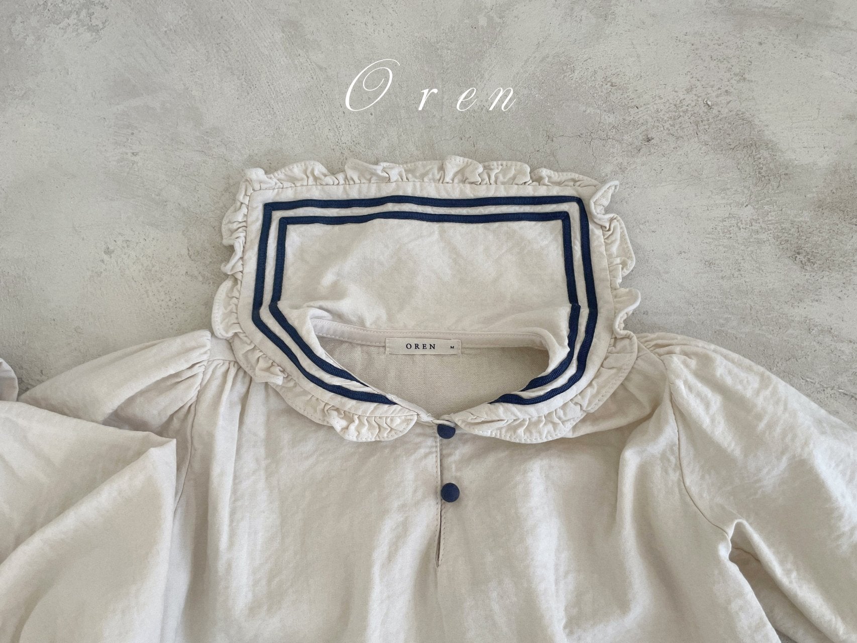 [OREN] Matthieu Marine Suit(BEBE)_Cream/Navy