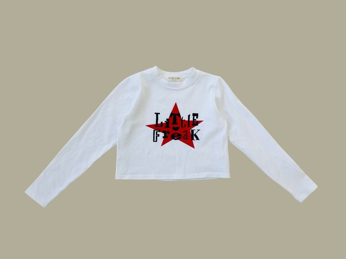 [DOREDORE] Star Crop T-shirt_2colors