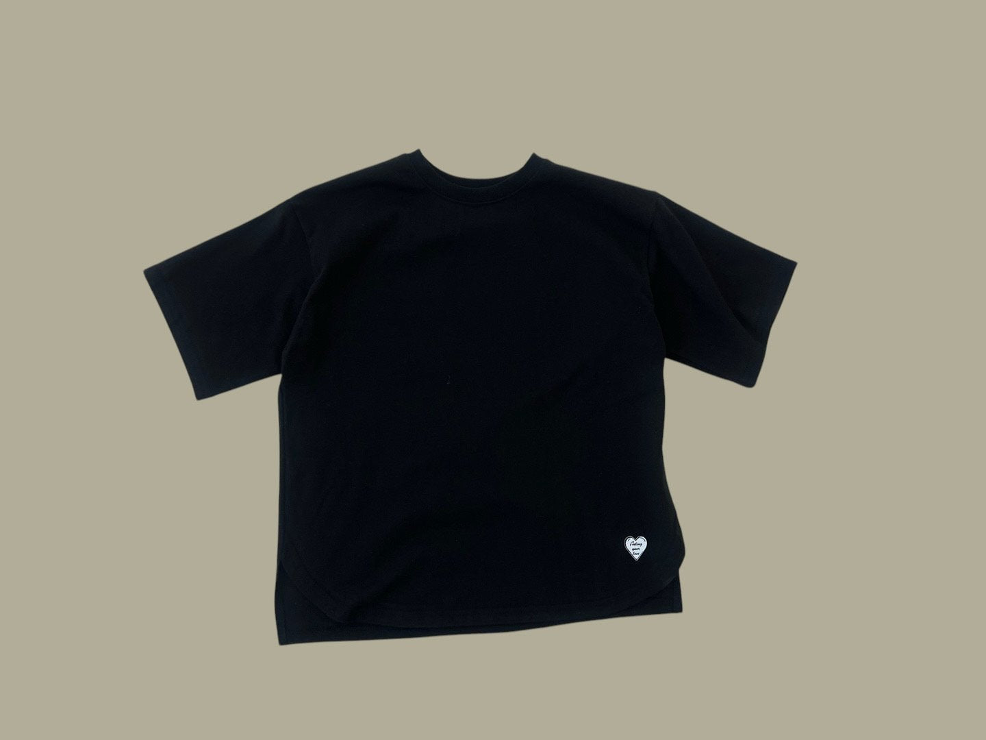 [DOREDORE] Heart Layered T-shirt_2colors