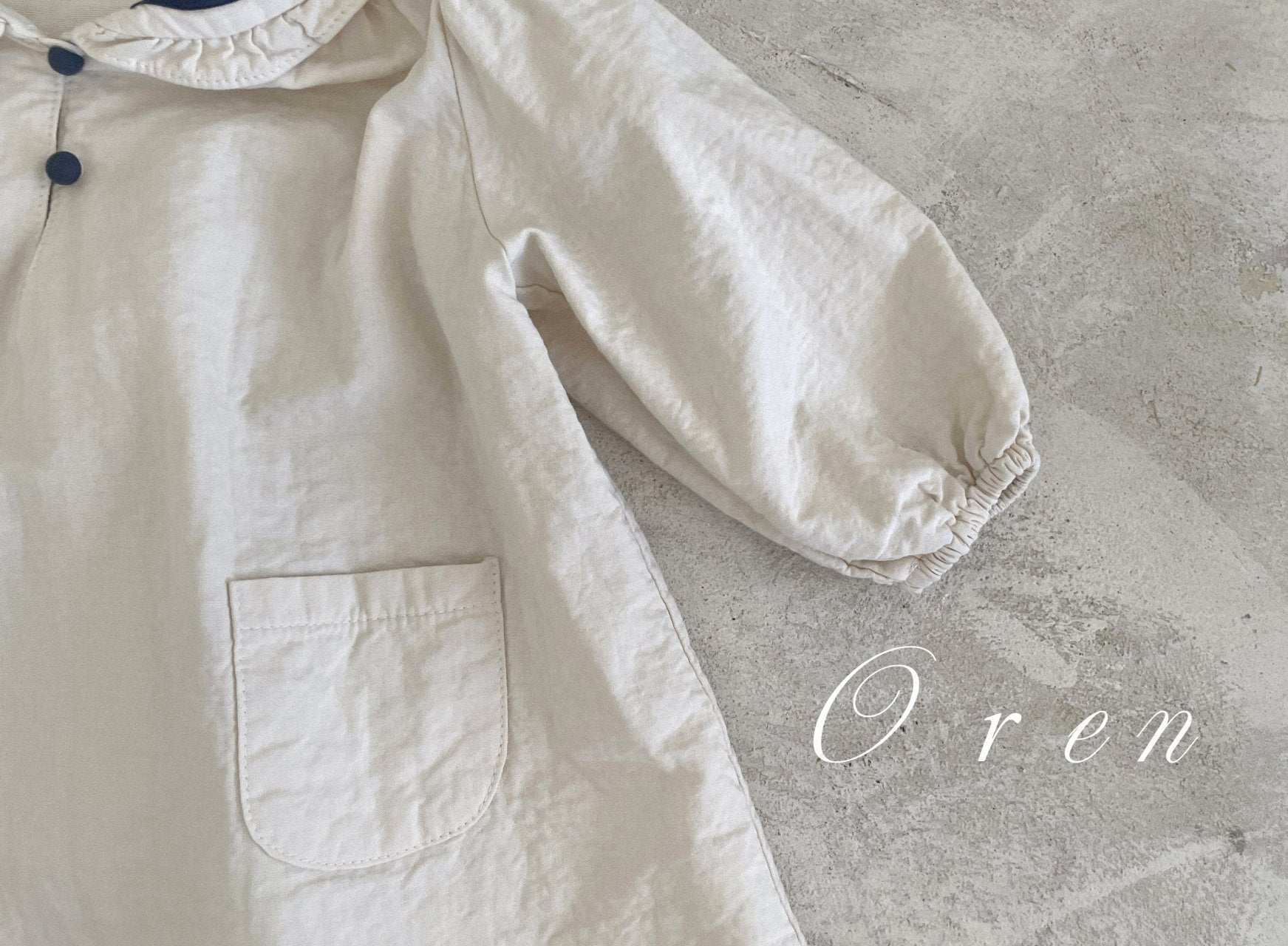 [OREN] Matthieu Marine Dress(KIDS)_Cream