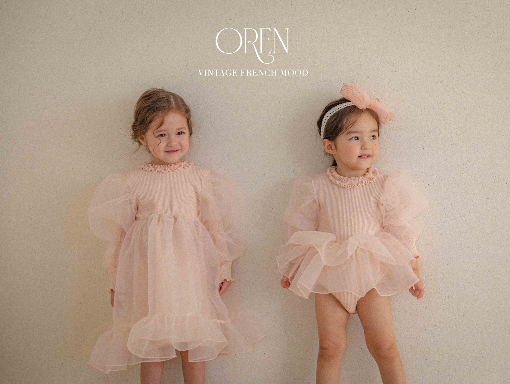 [OREN] Belluca Organza Dress(KIDS)_Pink