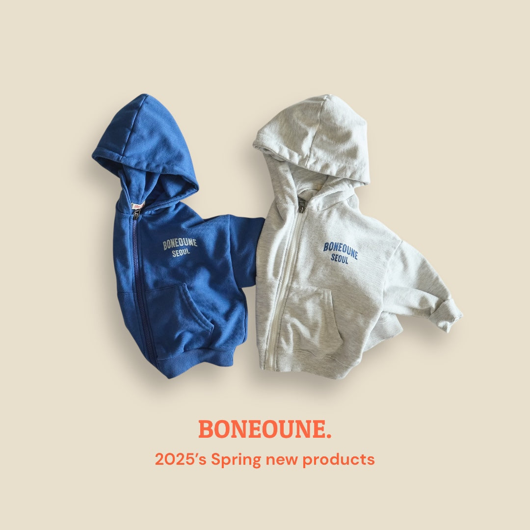 [BONEOUNE] BONE Seoul Hoodie Zip-up_2colors