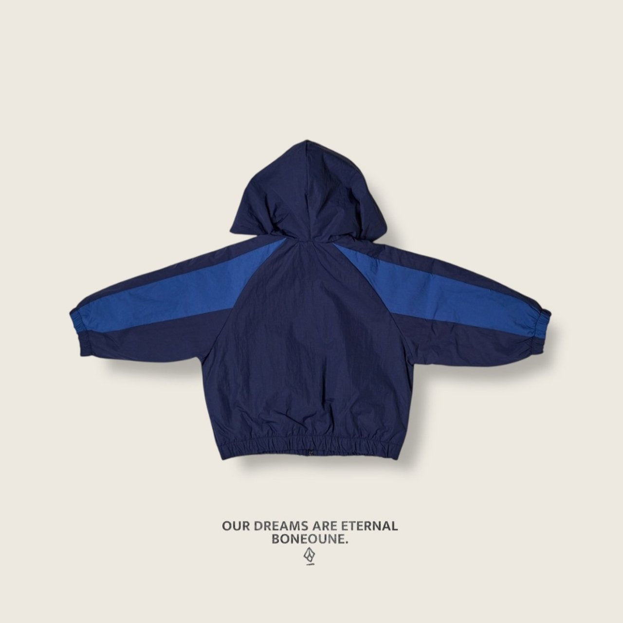 [BONEOUNE] Wannabe Hoodie Zip-Up_Blue