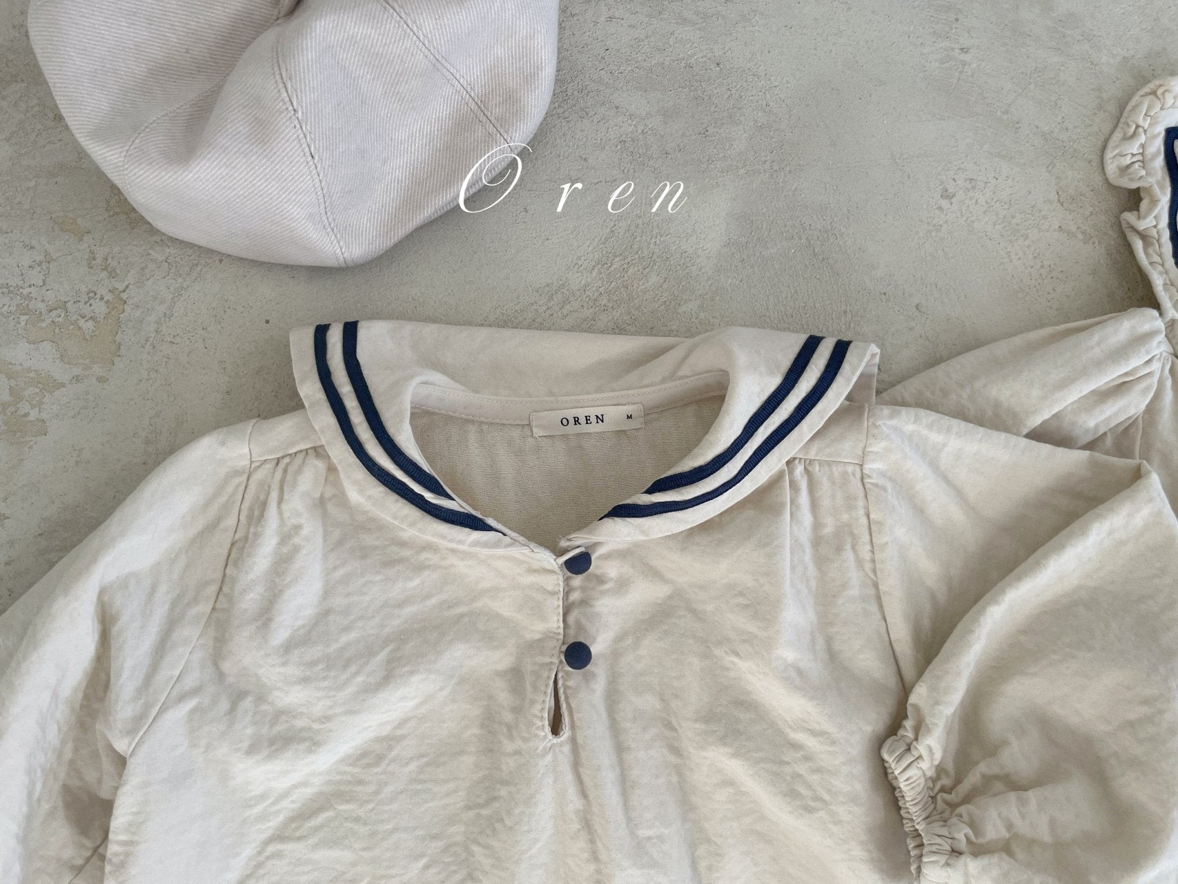 [OREN] Matthieu Marine Dress(KIDS)_Cream